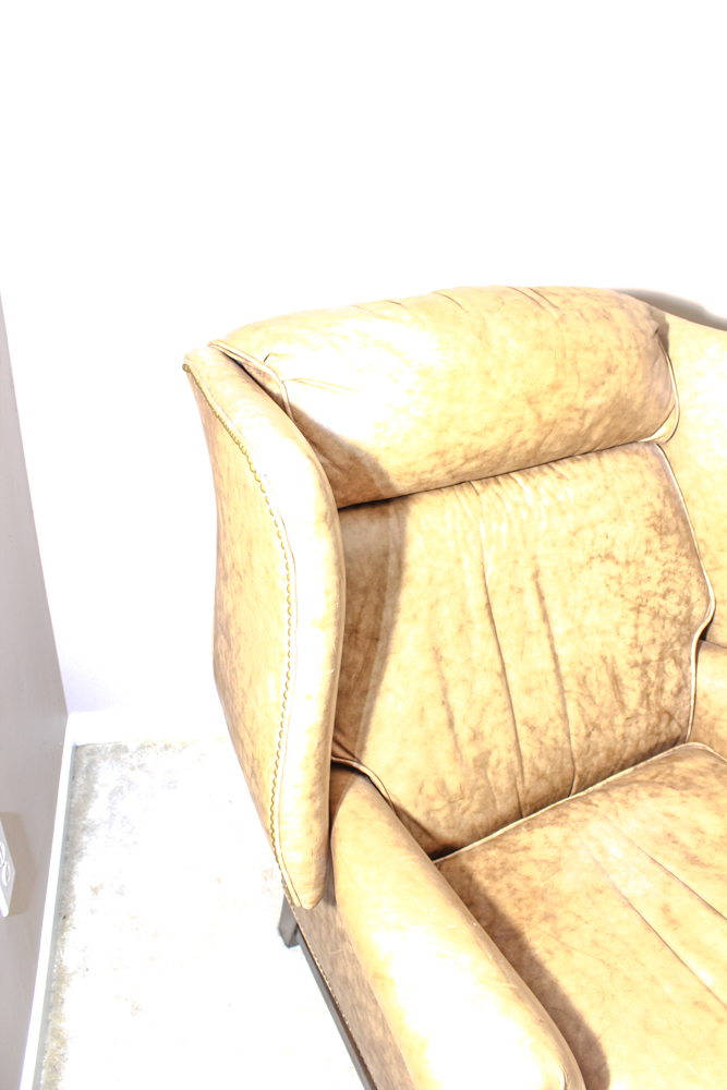 Leather Wing Back Recliner by Old Hickory Tannery