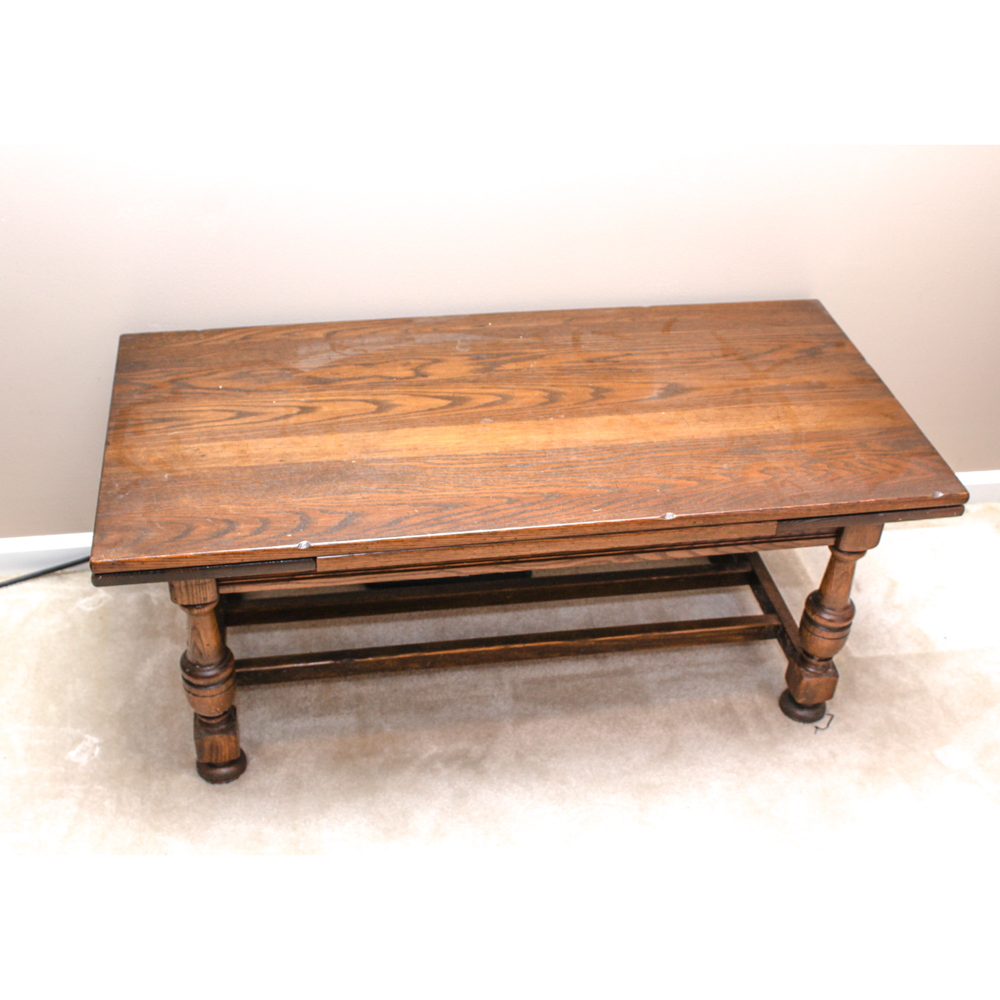 Vintage Oak Draw Leaf Coffee Table