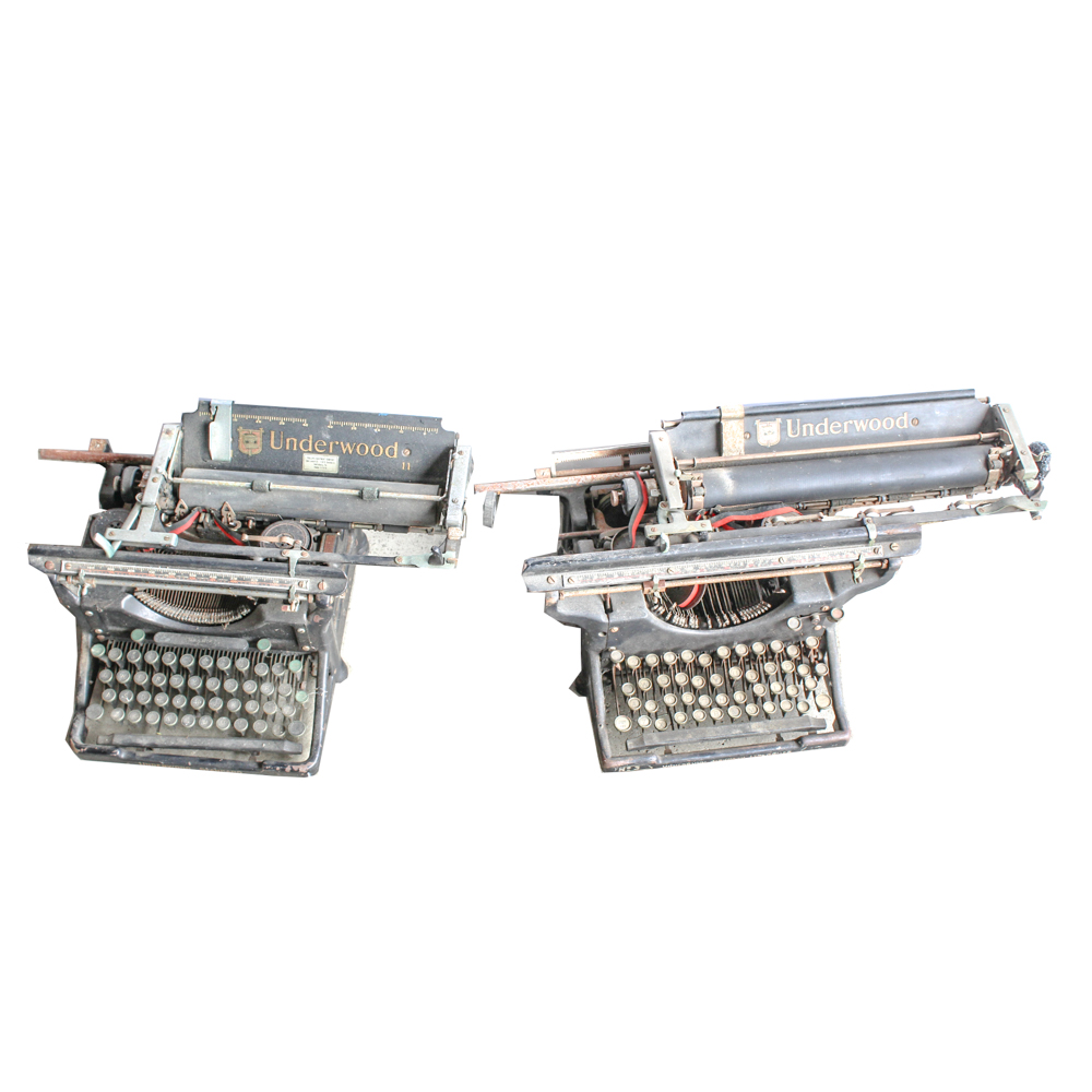 Pair of Vintage Underwood Typewriters