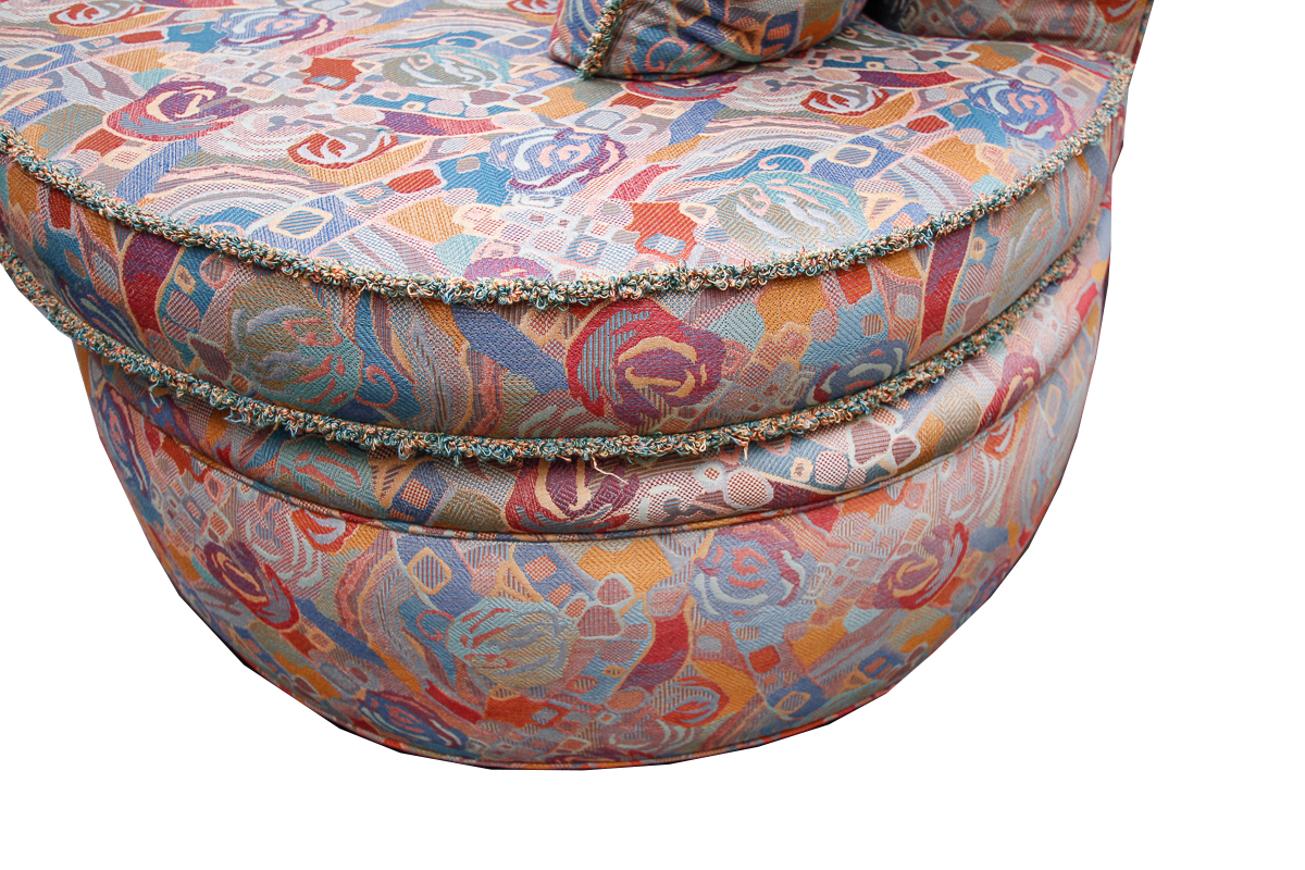 1980s Modern Kidney Shaped Sofa