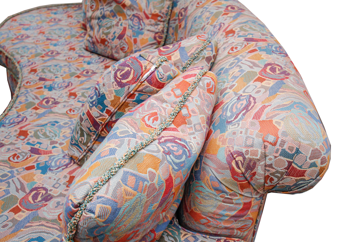 1980s Modern Kidney Shaped Sofa