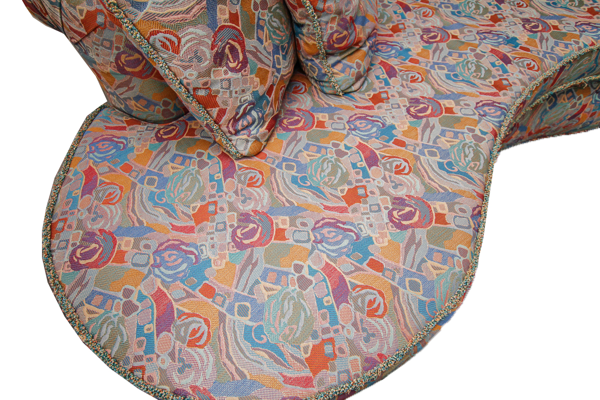 1980s Modern Kidney Shaped Sofa