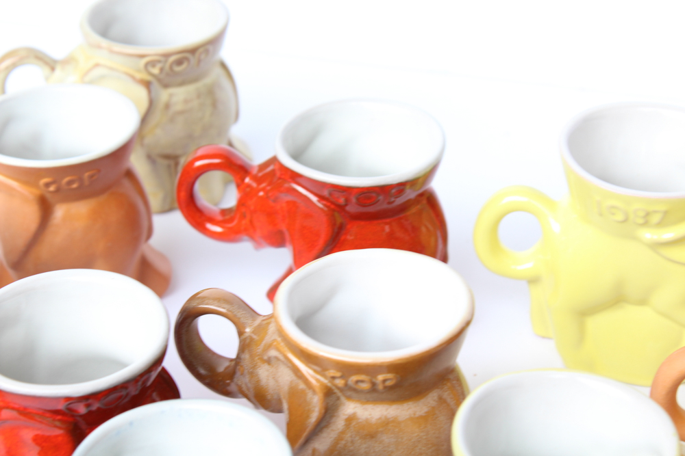 Political Mugs by Frankoma Pottery