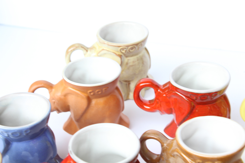 Political Mugs by Frankoma Pottery