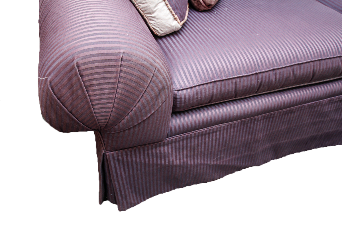 Vintage Purple Camel Back Sofas