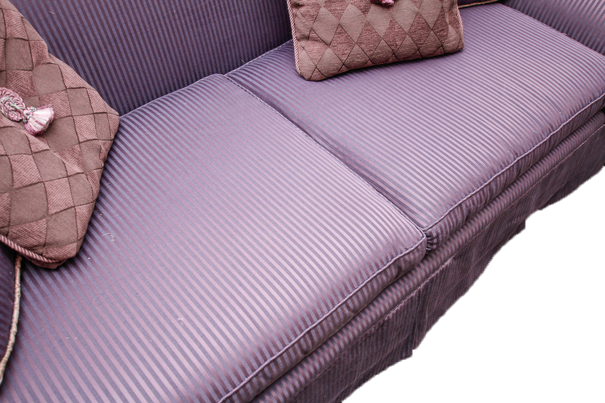 Vintage Purple Camel Back Sofas