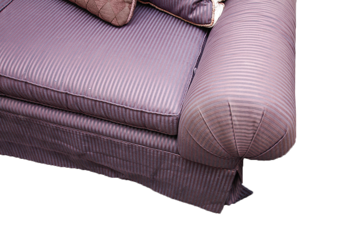 Vintage Purple Camel Back Sofas