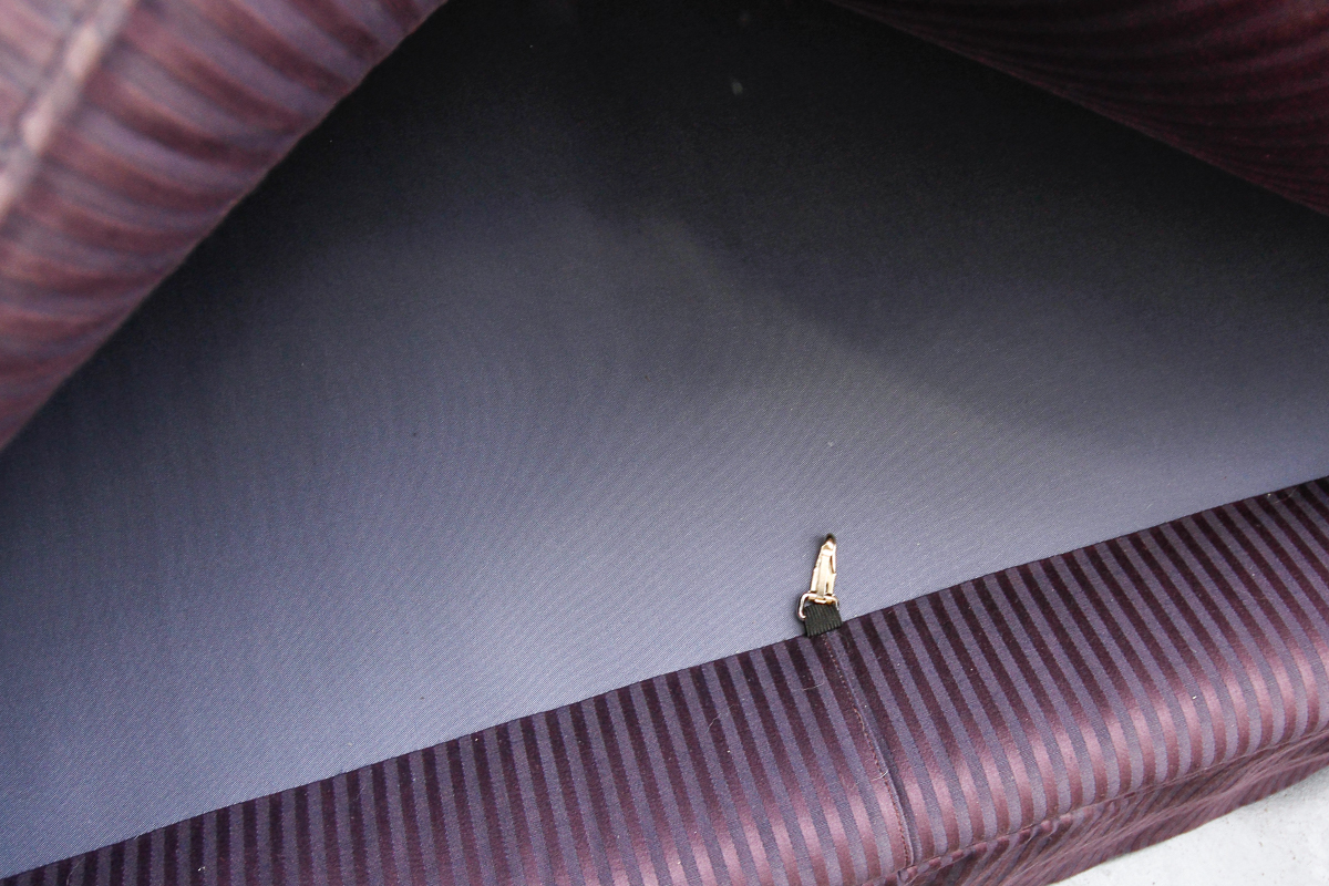 Vintage Purple Camel Back Sofas