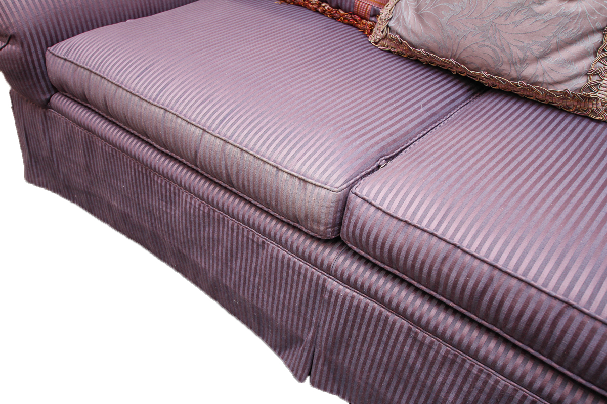 Vintage Purple Camel Back Sofas