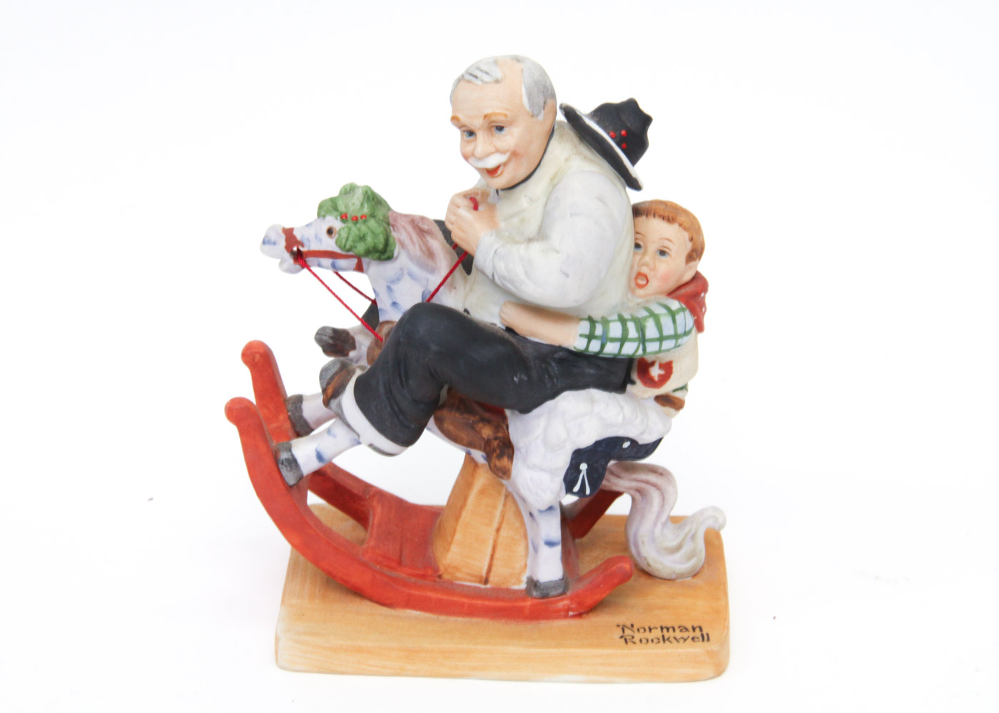 Collection of Norman Rockwell Danbury Mint Porcelain Figurines