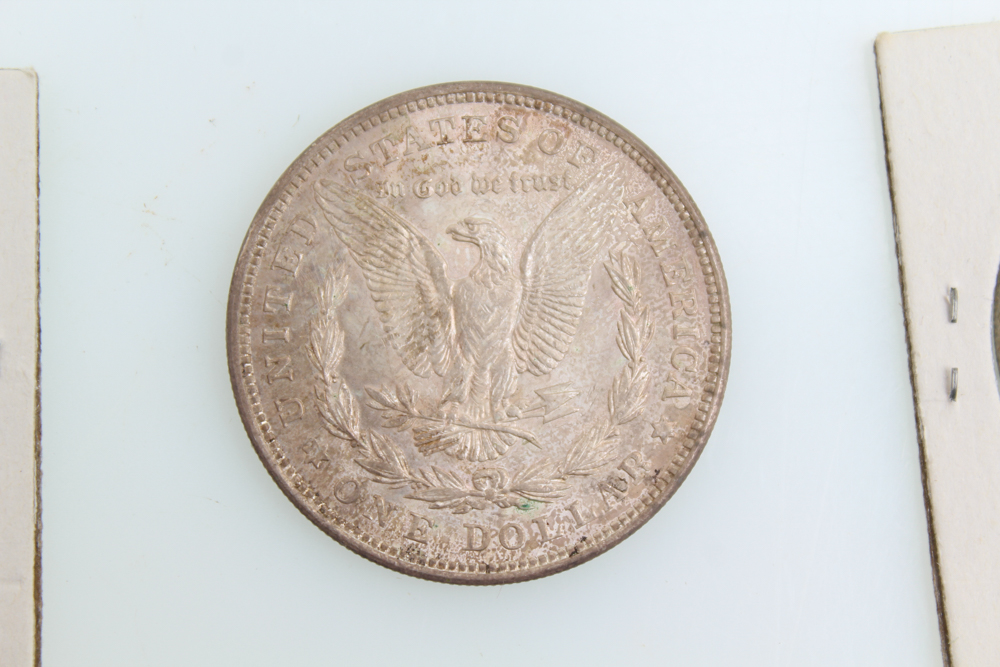 1921 Morgan 1922-D and 1923 Peace Silver Dollars