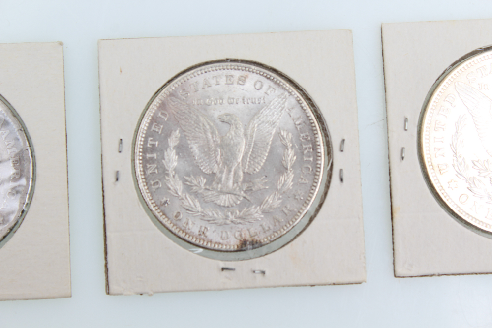 1885-O 1896 and 1921 Morgan Silver Dollars