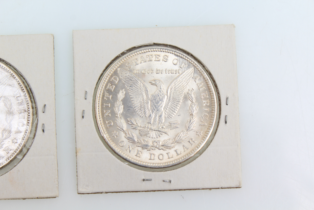 1885-O 1896 and 1921 Morgan Silver Dollars
