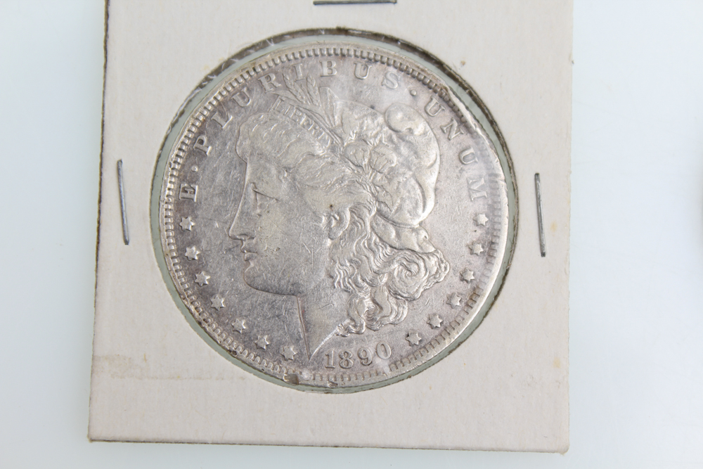 1890-O 1898 and 1921 Morgan Silver Dollars