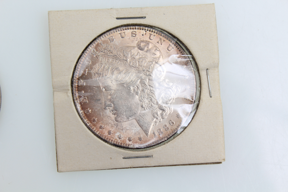 1886 1896 and 1921 Morgan Silver Dollars