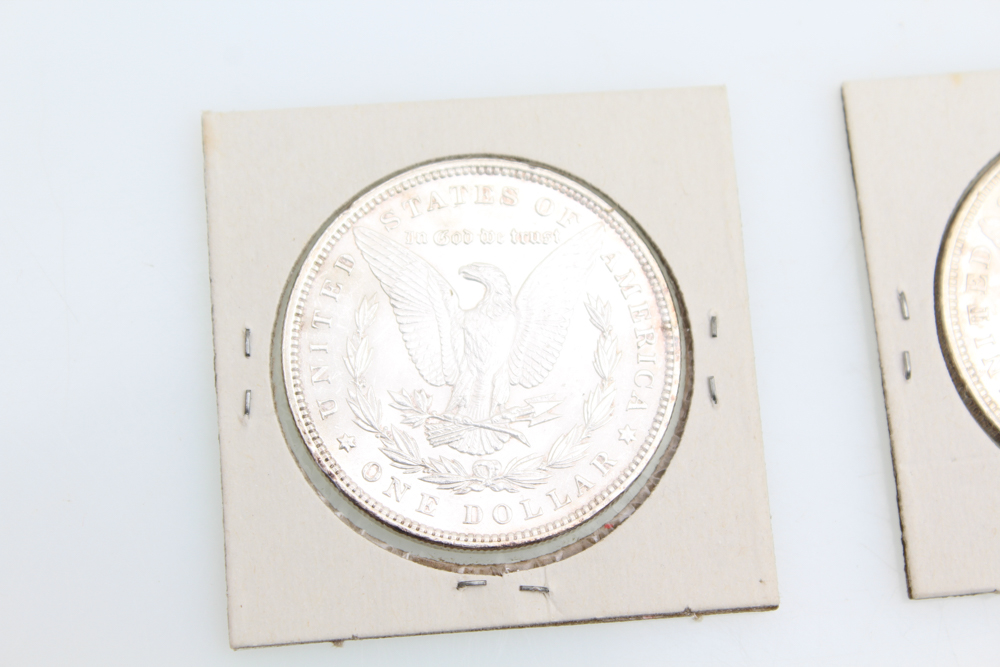 1886 1896 and 1921 Morgan Silver Dollars