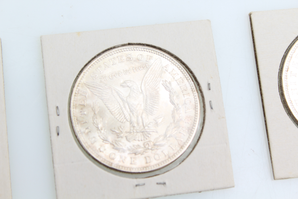1886 1896 and 1921 Morgan Silver Dollars