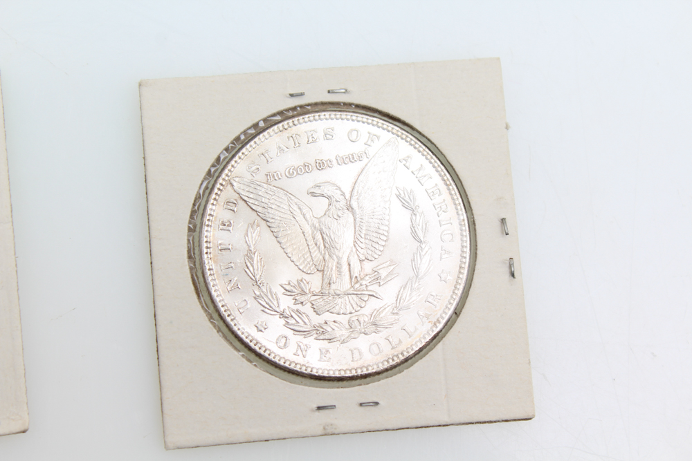 1884 1896 and 1921 Morgan Silver Dollars