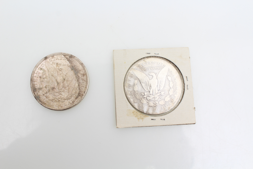1896-O and 1921 Morgan Silver Dollars