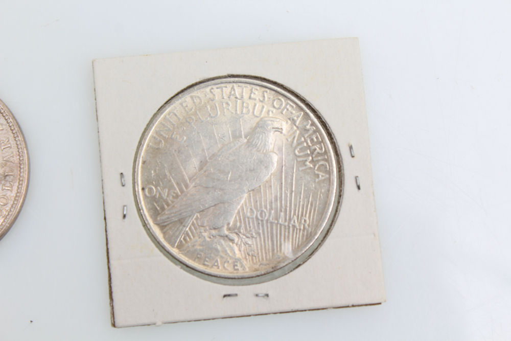 1921 Morgan 1922 and 1925 Peace Silver Dollars
