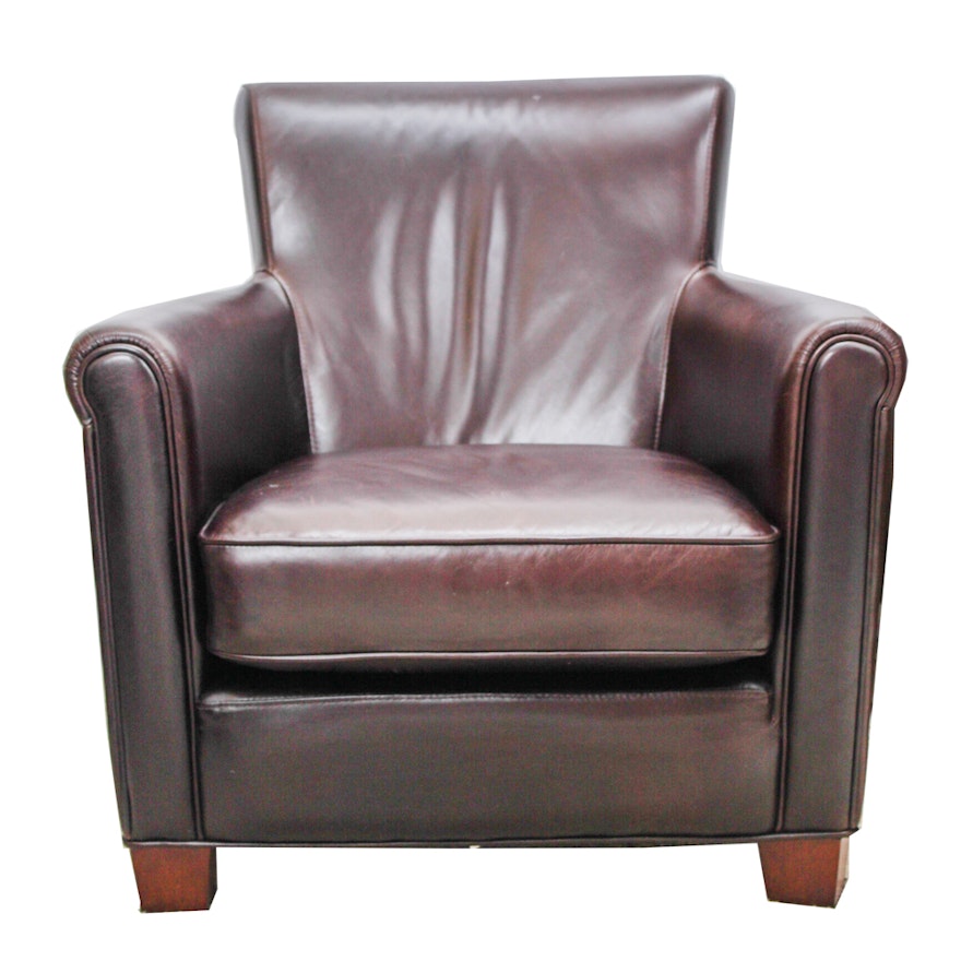 Pottery Barn "Irving" Leather Arm Chair