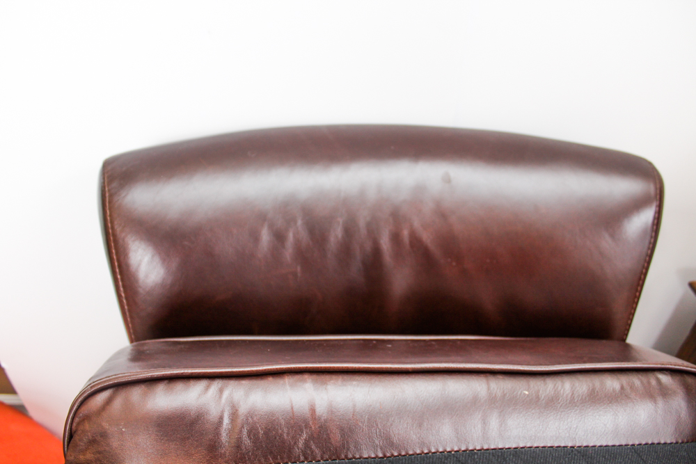 Pottery Barn "Irving" Leather Arm Chair