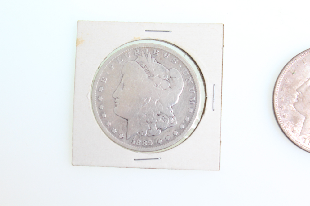1889-O 1896 and 1921 Morgan Silver Dollars