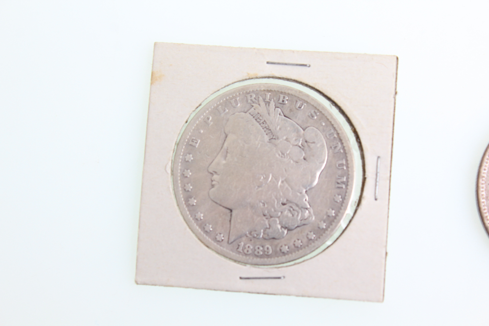 1889-O 1896 and 1921 Morgan Silver Dollars