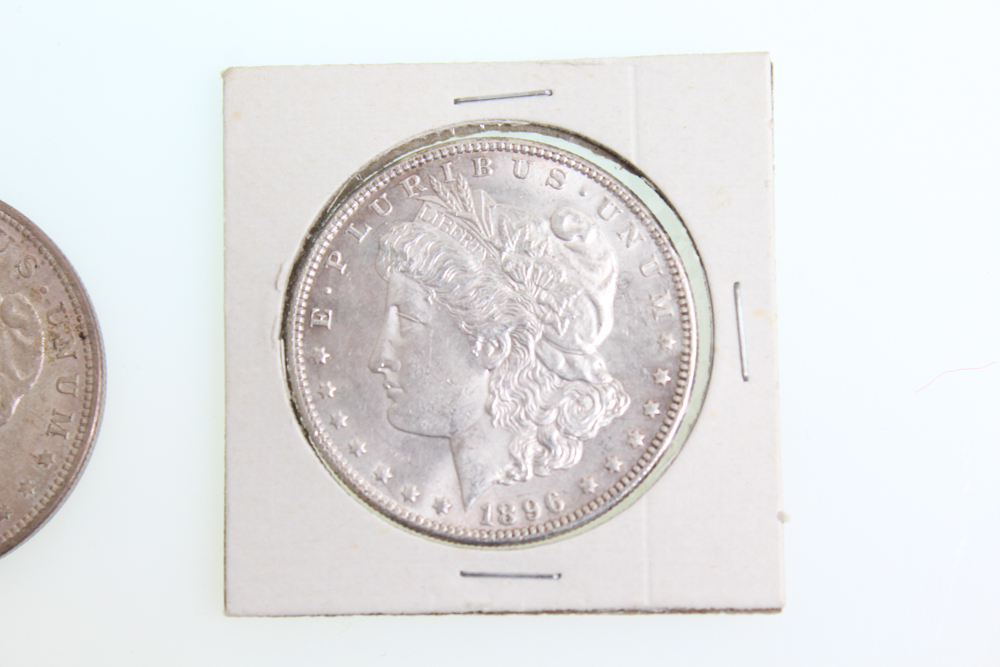 1889-O 1896 and 1921 Morgan Silver Dollars