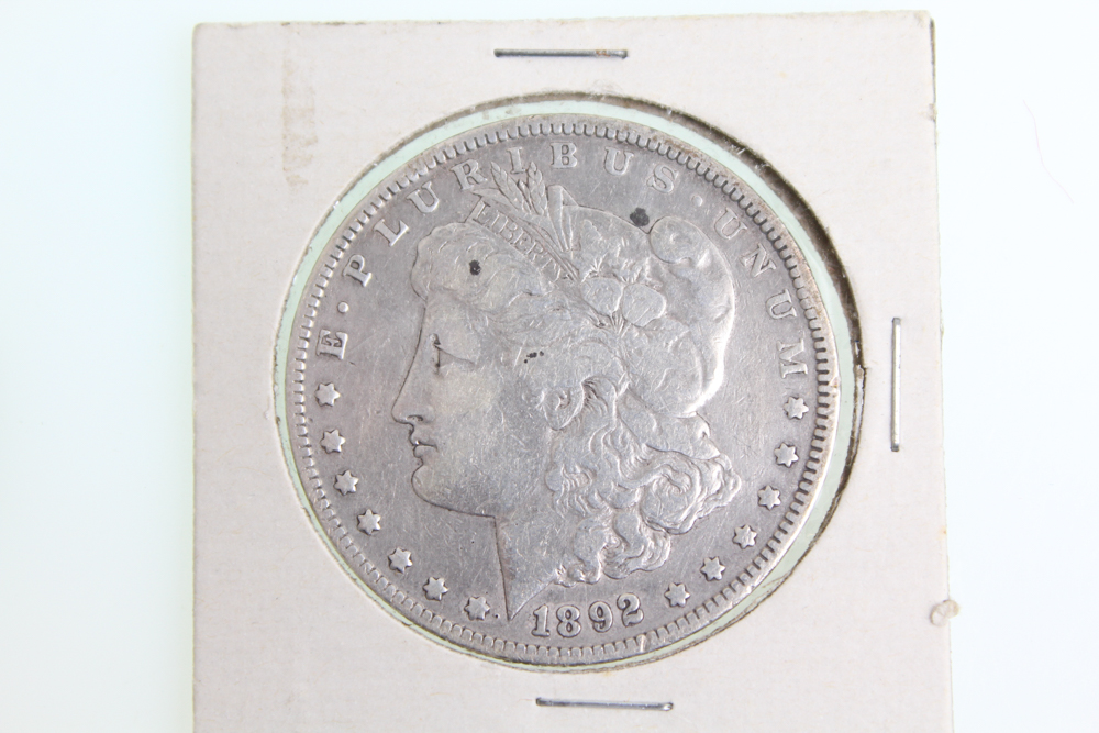 1890-O 1892-O and 1921 Morgan Silver Dollars