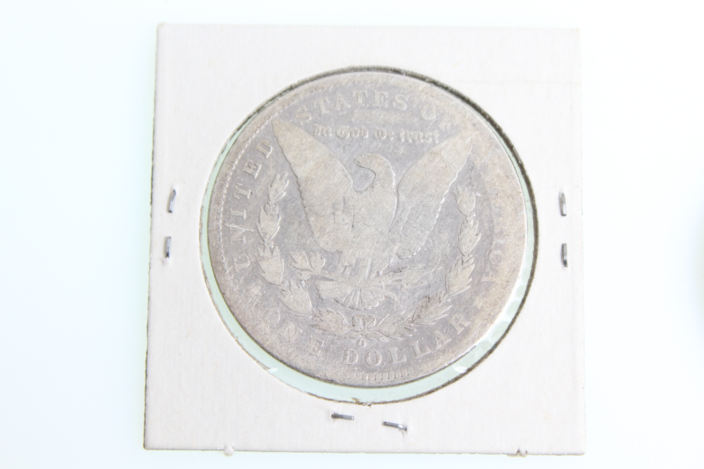 1890-O 1892-O and 1921 Morgan Silver Dollars