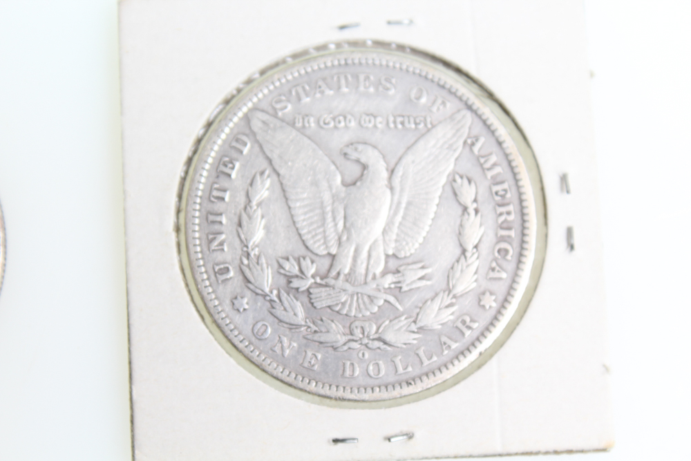 1890-O 1892-O and 1921 Morgan Silver Dollars