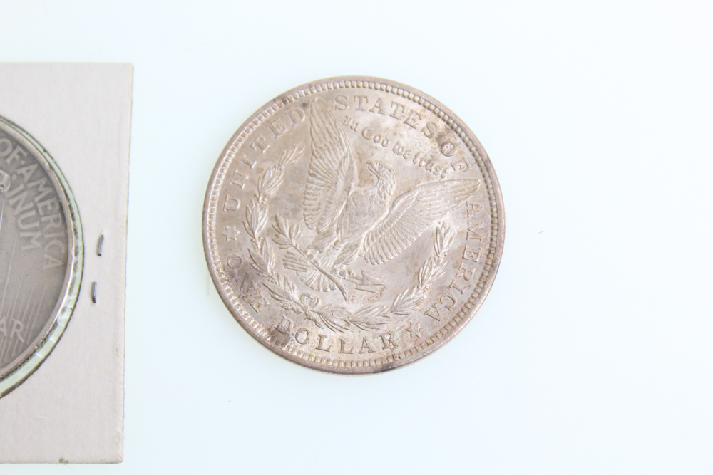 1921 Morgan 1922 and 1923 Peace Silver Dollars