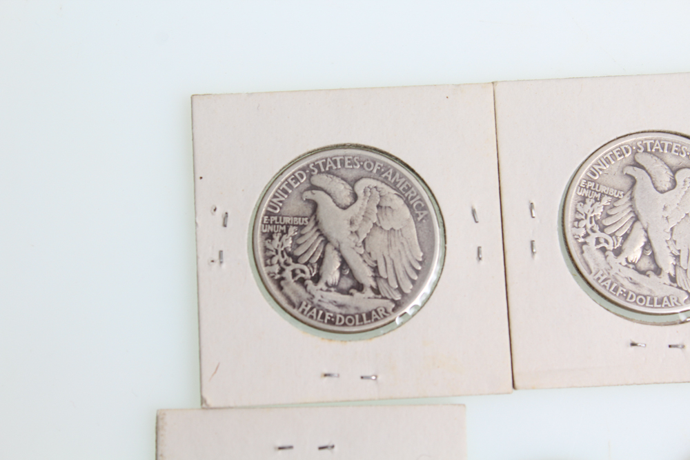 Walking Liberty Half Dollars and Standing Liberty Quarters