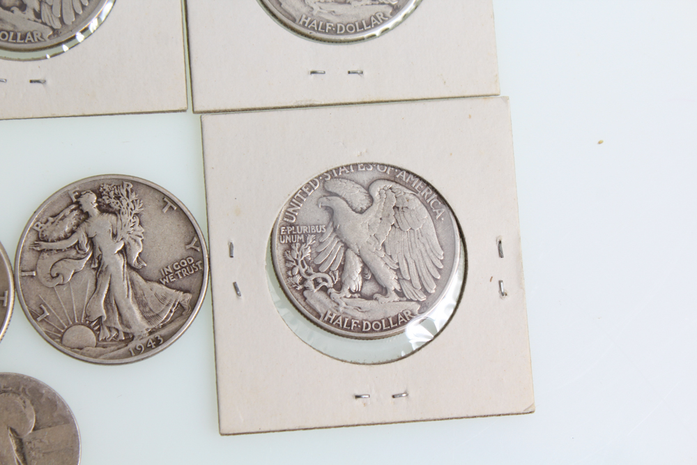 Walking Liberty Half Dollars and Standing Liberty Quarters