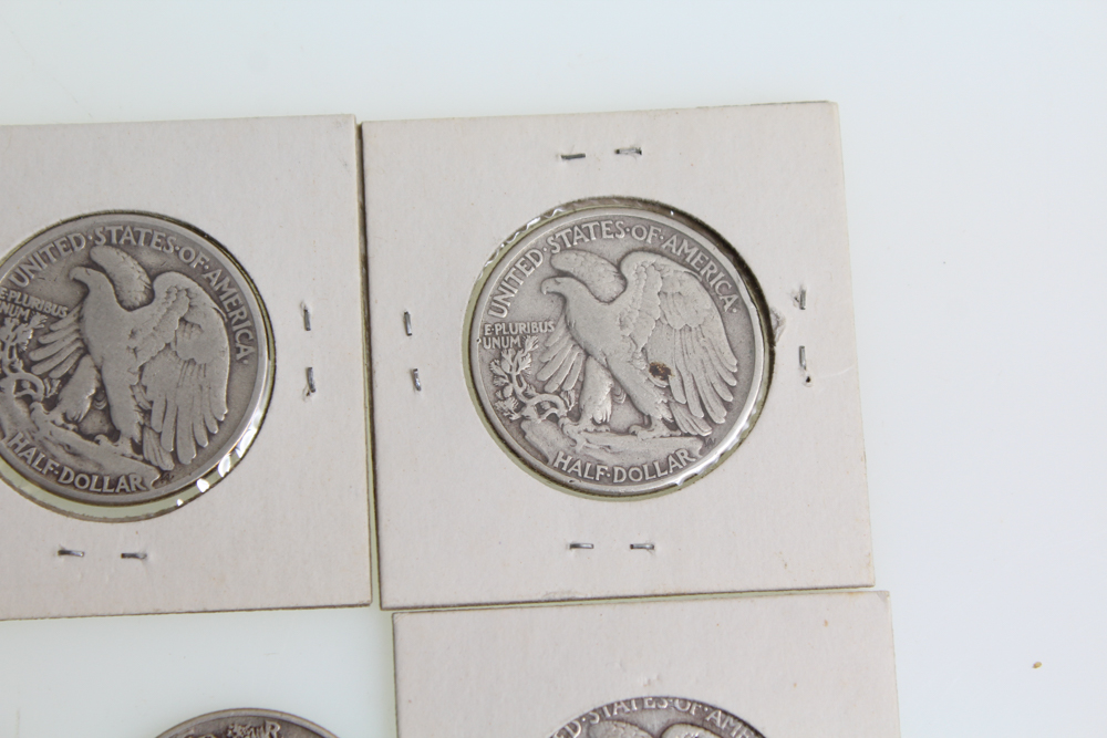 Walking Liberty Half Dollars and Standing Liberty Quarters