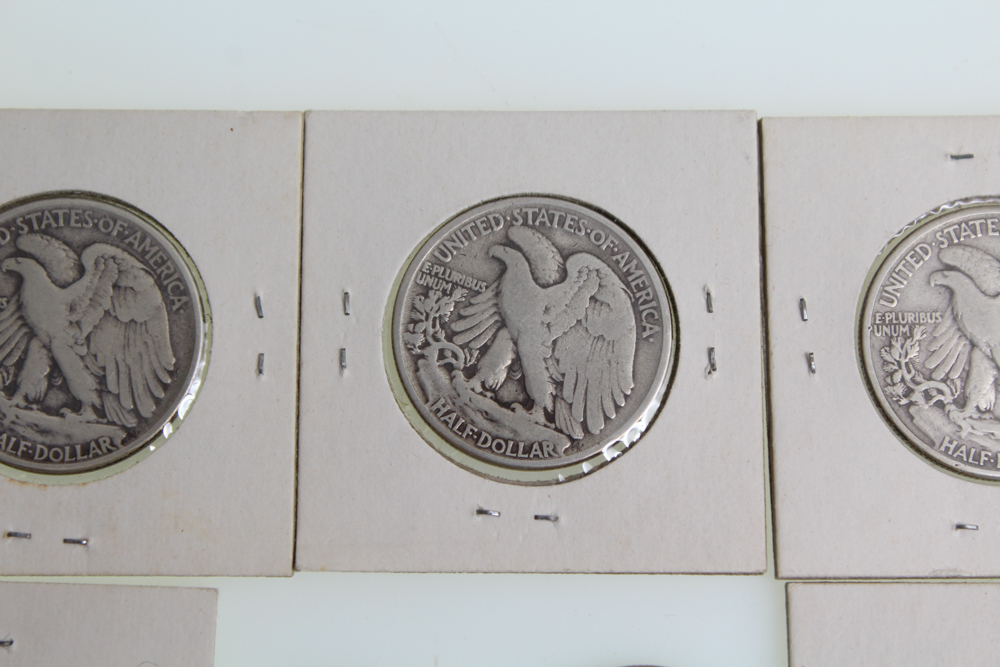 Walking Liberty Half Dollars and Standing Liberty Quarters