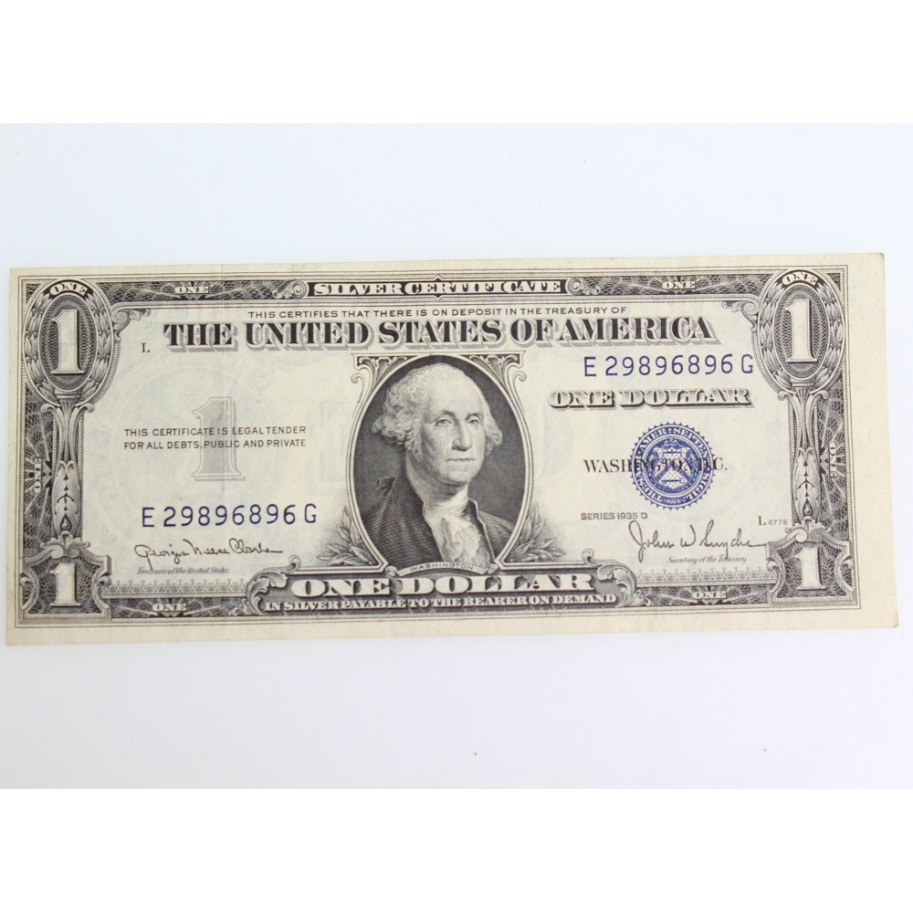 Series 1935 D Silver Certificate