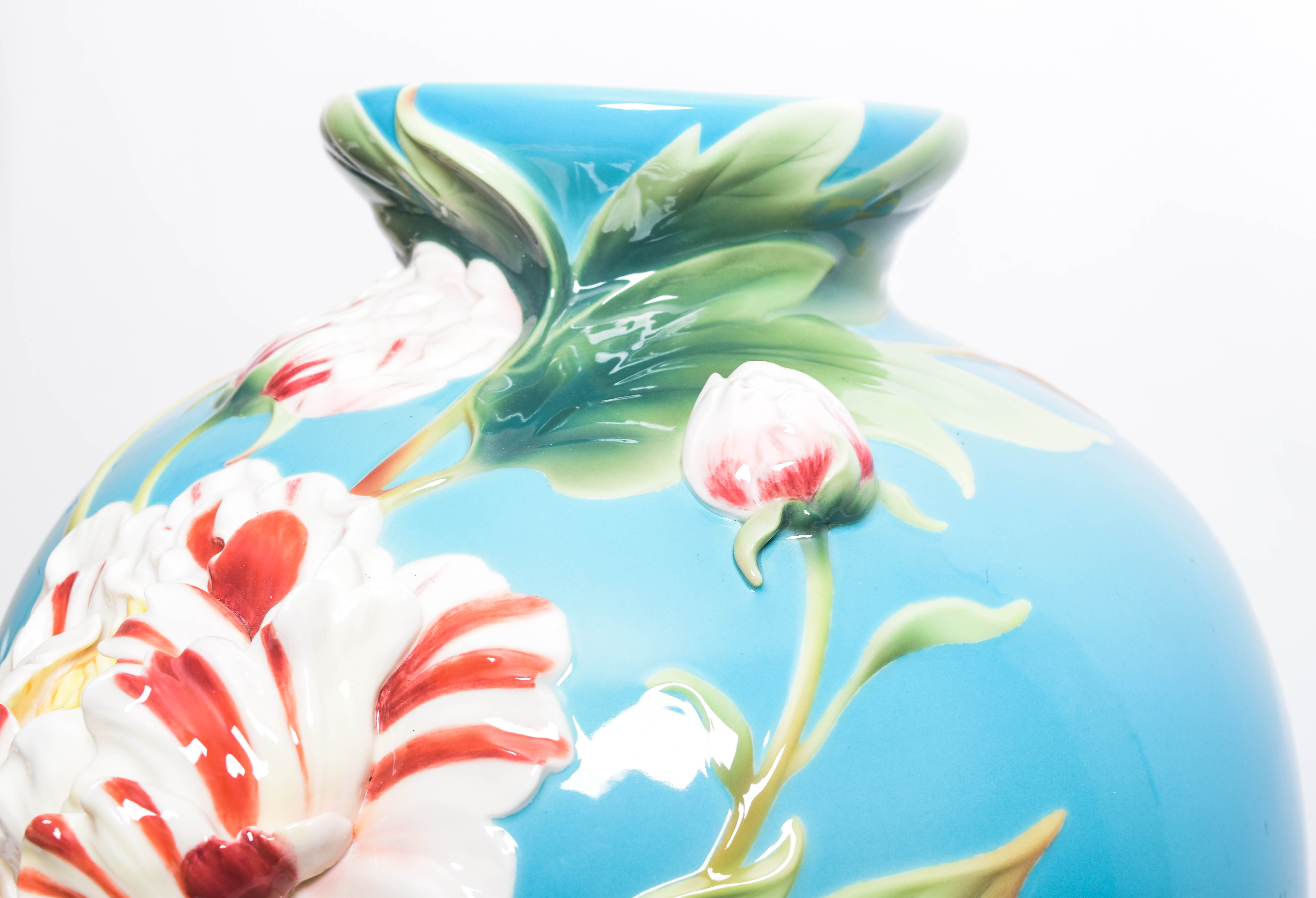 Franz Porcelain Collection Limited Edition "Peony" Vase