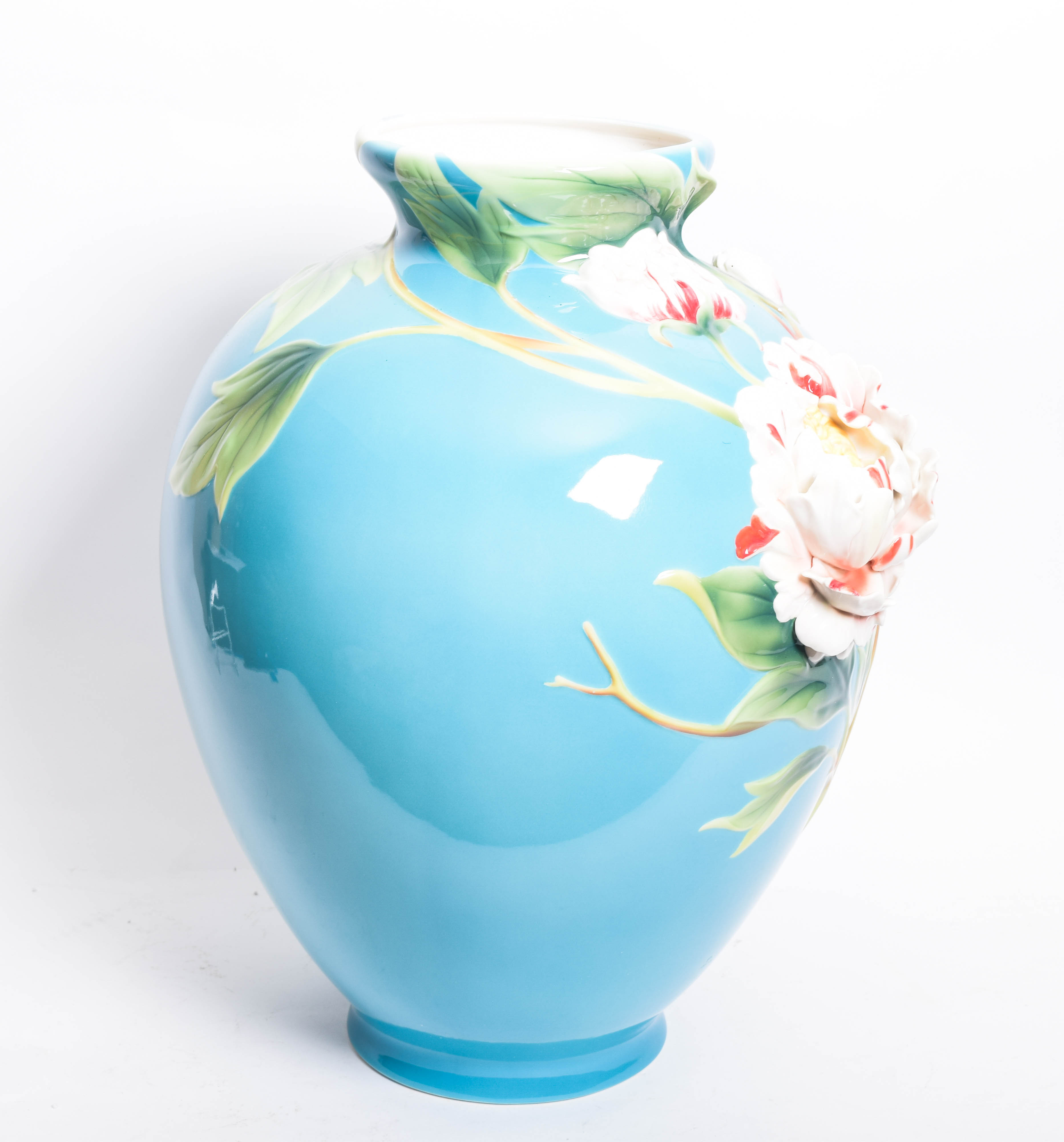 Franz Porcelain Collection Limited Edition "Peony" Vase