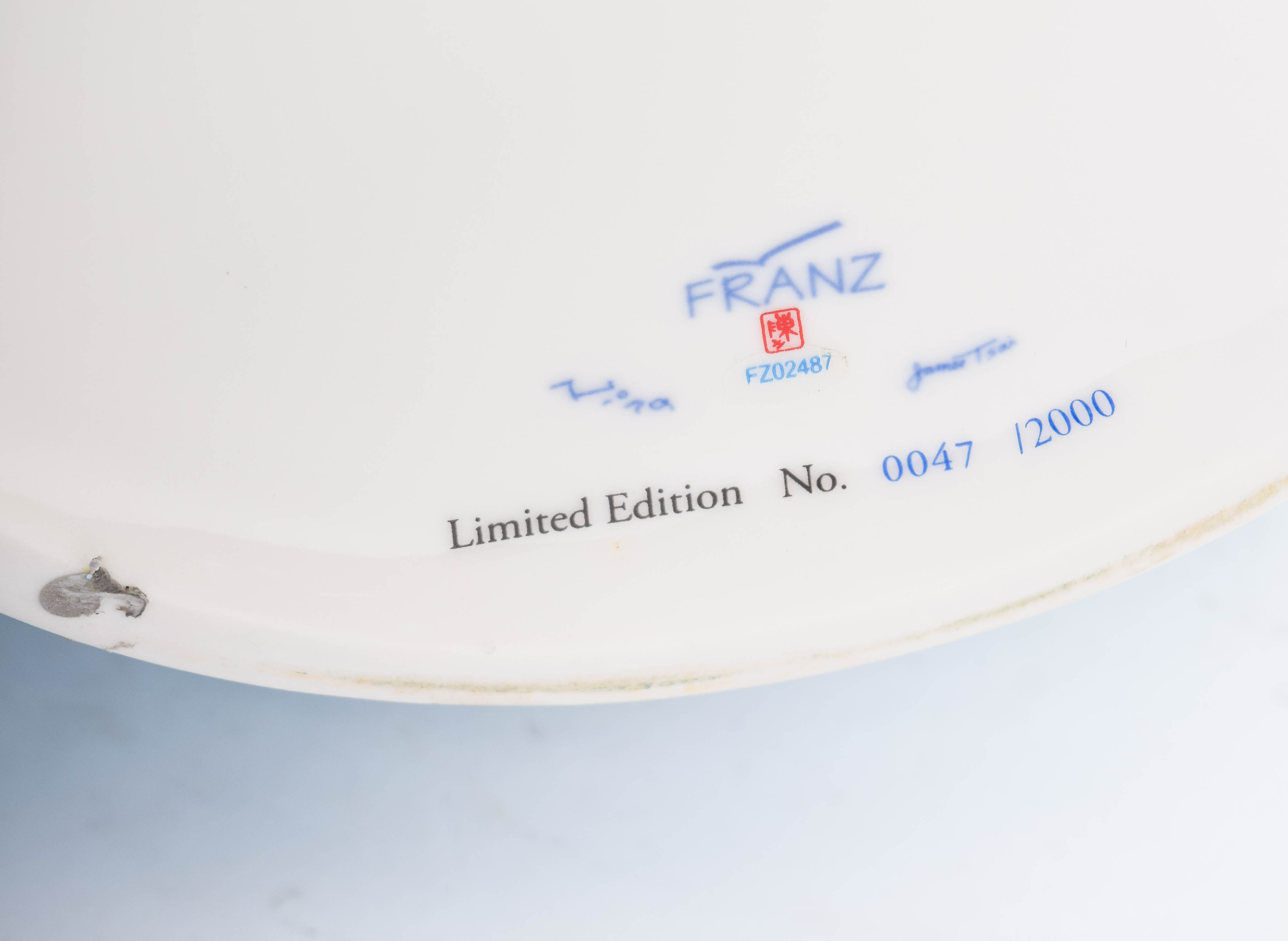 Franz Porcelain Collection Limited Edition "Peony" Vase