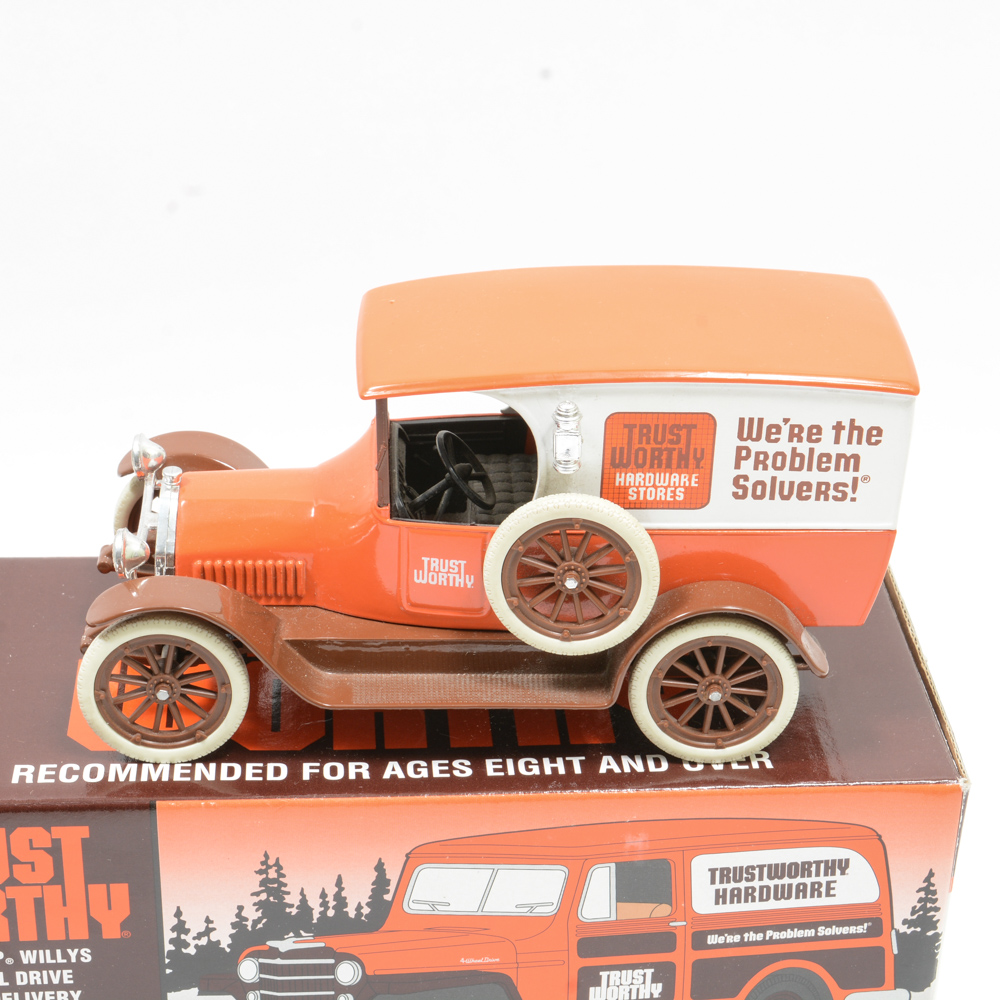 Trust Worthy Die-Cast Metal Model Car Coin Bank Collection
