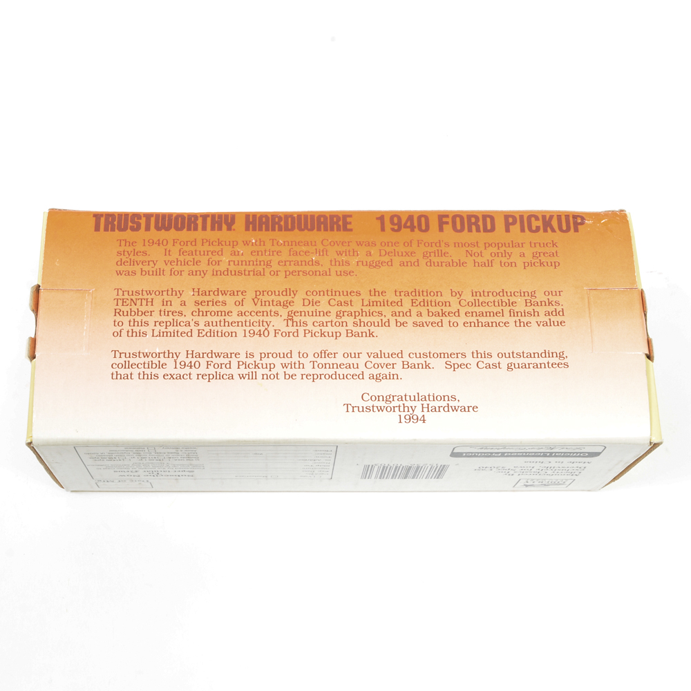 Trust Worthy Die-Cast Metal Model Car Coin Bank Collection