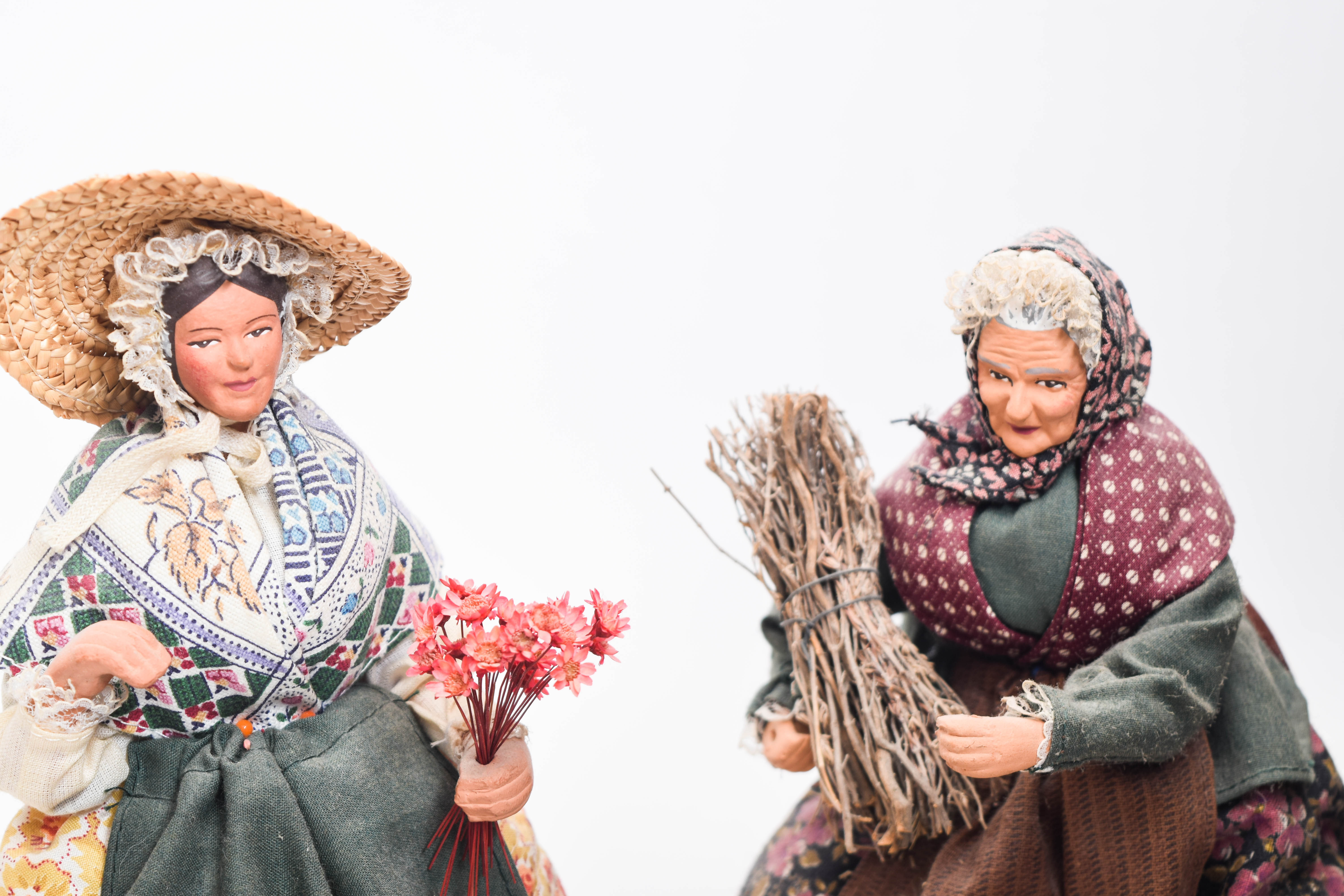 Assortment of Vintage French Countryside Dolls