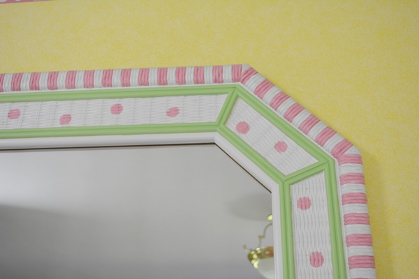 Painted Wicker Front Dresser and Wall Mirror by Lea-The Bedroom People