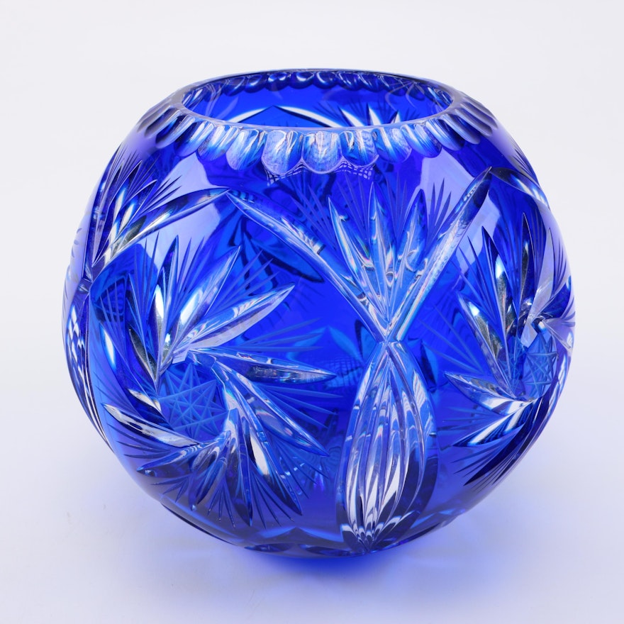 Cobalt Blue Crystal Bowl