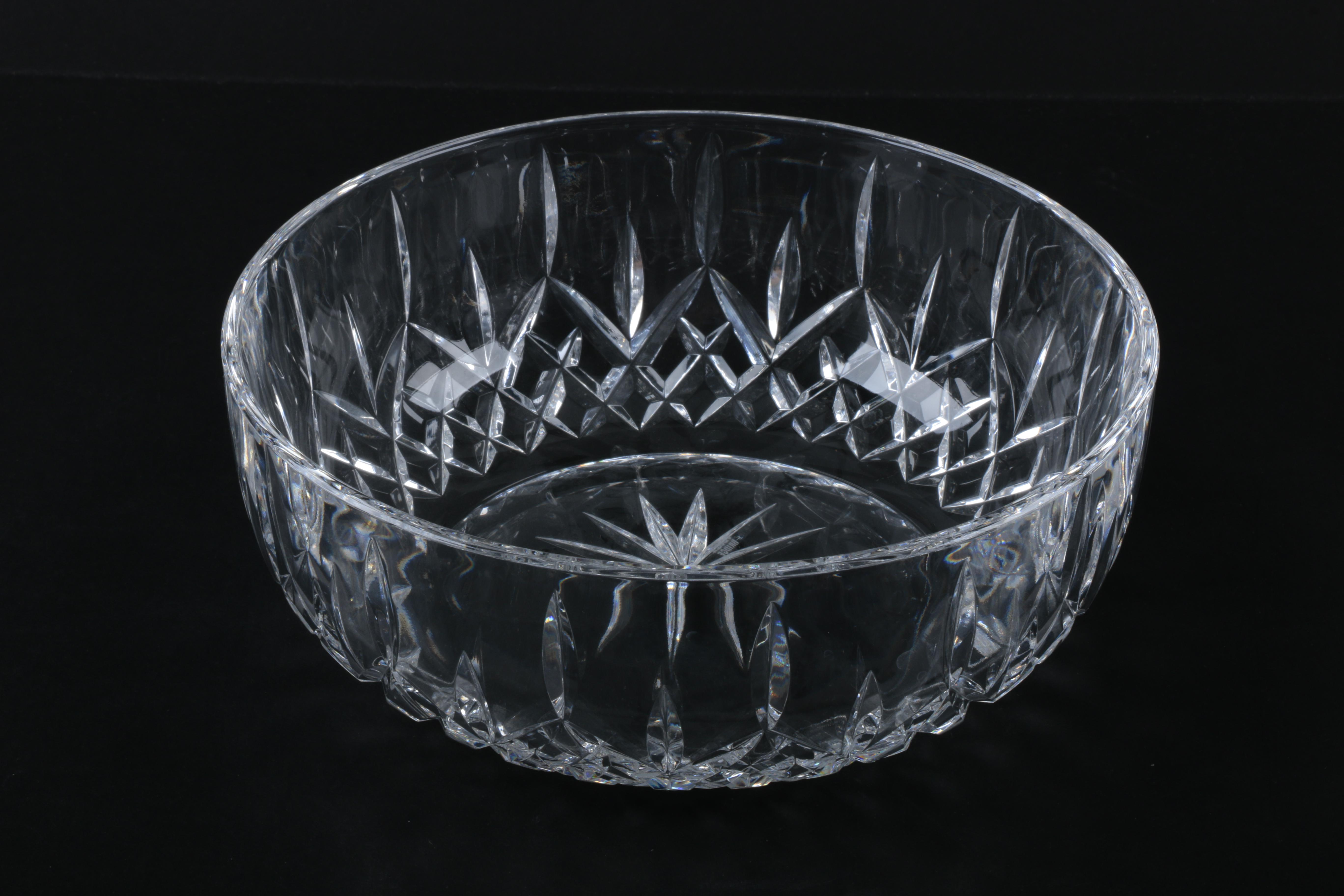 Waterford Mantel Clock with Crystal Tableware and Silver Plate Spoon