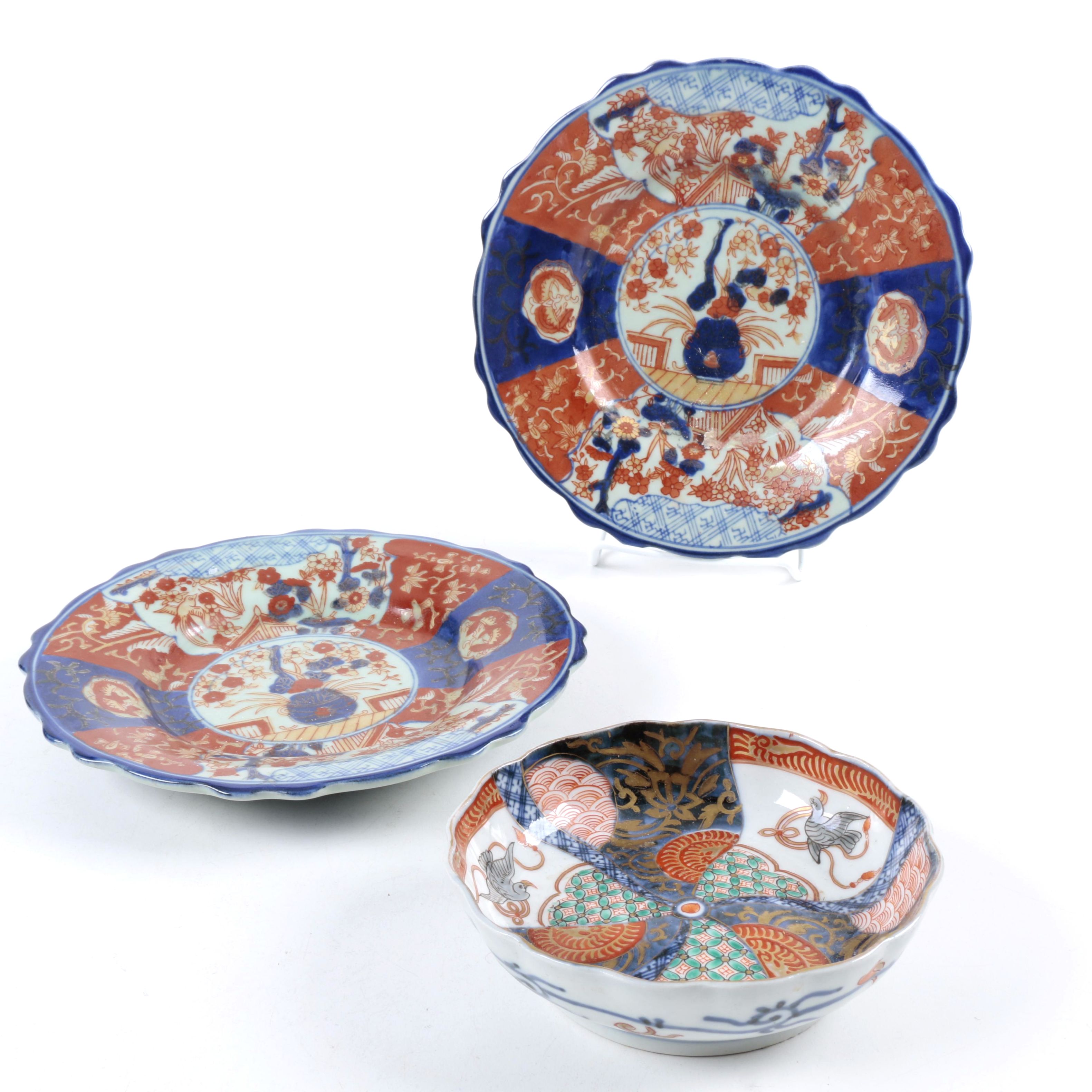 Assortment of Imari Style Plates