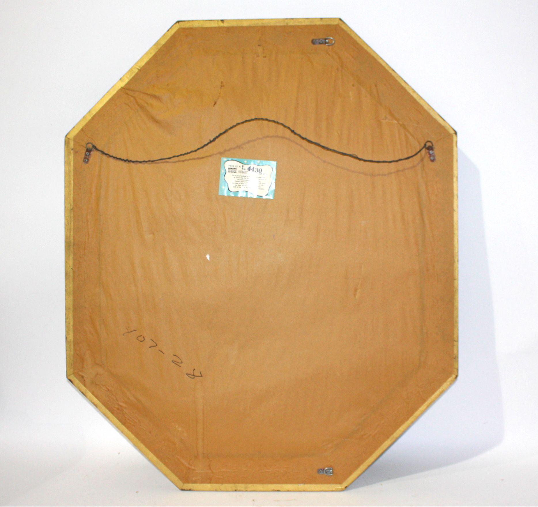 Vintage Turner Ornately Framed Wall Mirror