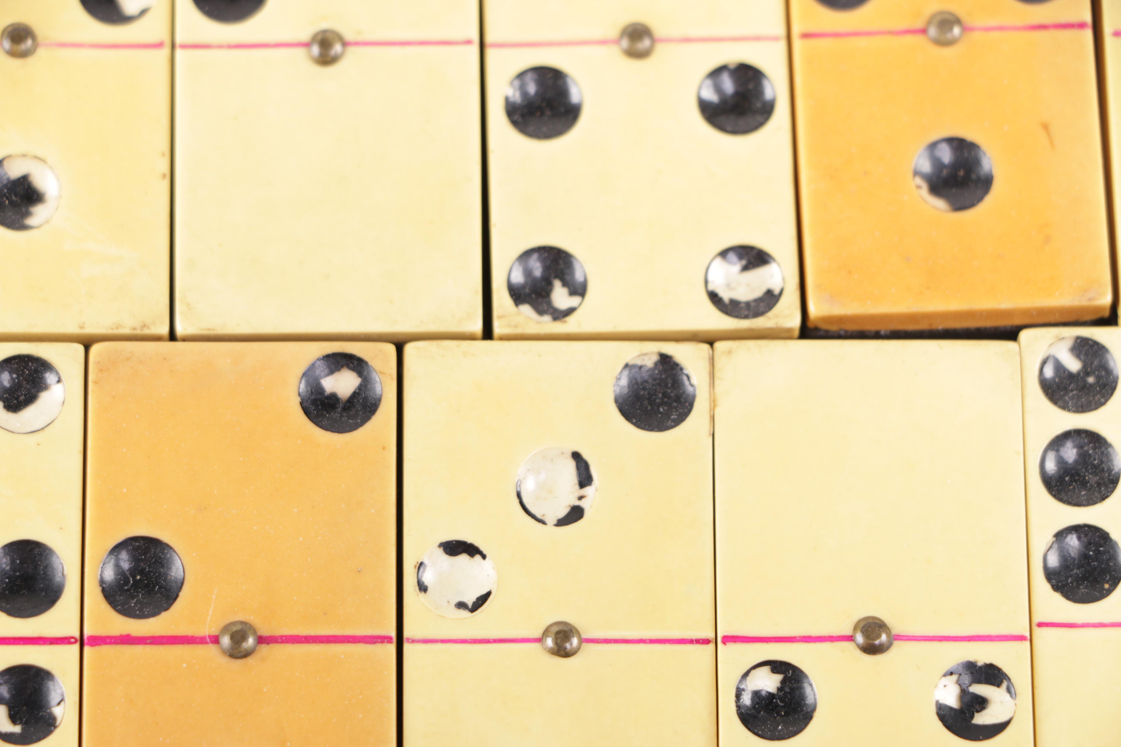 Wooden Block Domino Set